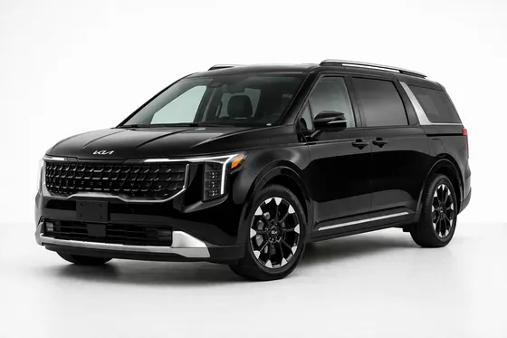 Black minivan